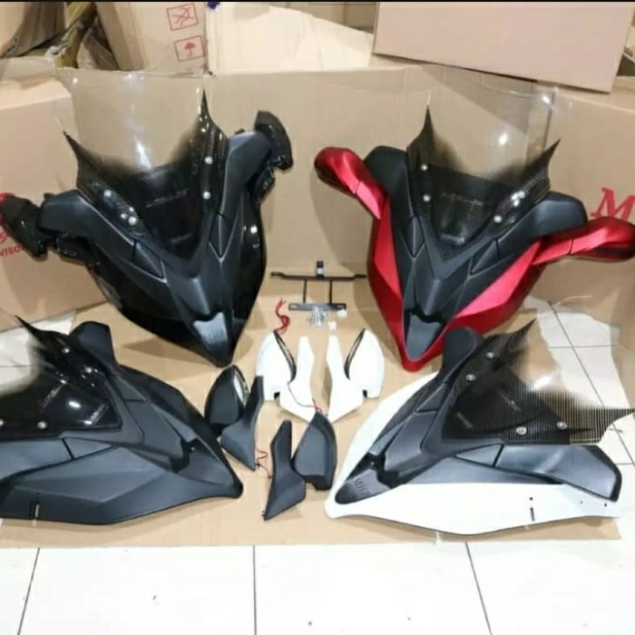 Tameng Spion Windshield Honda PCX 150 Lokal Merk MHR Racing Bahan ABS