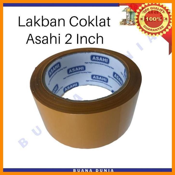 

(BUAN) LAKBAN COKLAT ASAHI 48MM 100 YARDS | ISOLASI COKLAT 2 INCH | (1 ROLL)