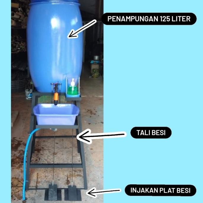 

Terbaru Wastafel Cuci Tangan Portabel Pedal Tanpa Listrik Tanpa Sentuh Washtaf