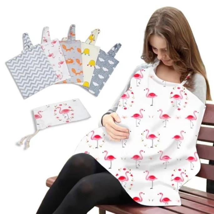 

Terbaru Apron Menyusui Nursing Cover Melingkar Kain Penutup Menyusui C24