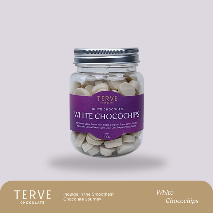 

Terve Chocochips White Chocolate 100 gr SE01