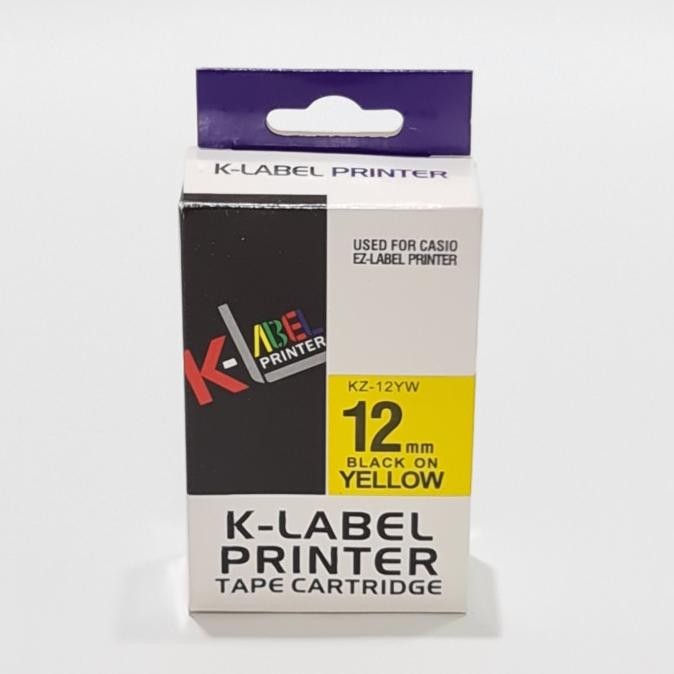 

Sale Label 12Mm For Casio K-Label Printer Tape Catridge For Casio Kz-12Yw