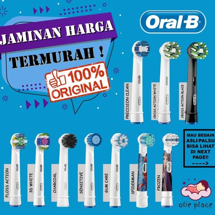 Sikat - Oral B Braun Refill Head Replacement Electric tootbrush Sikat gigi
