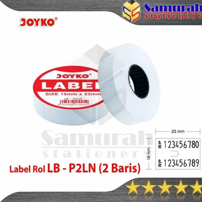 

Sale Kertas Label Rol Lb-P2Ln Joyko 2 Baris / Price Label Mx 6600 2 Line