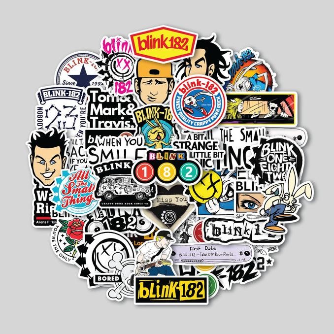 

Sale Sticker Pack Blink-182 | Sticker Tumbler | Stiker Laptop Koper Helm