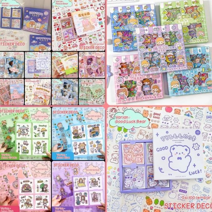 

Sale Isi 100 Lembar Sticker Aesthetic Lucu Momo Anti Air Tumblr Korea Lucu