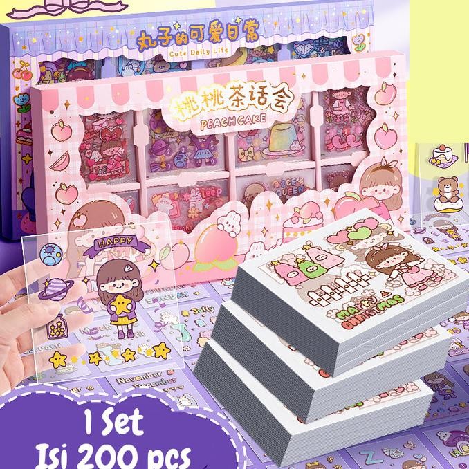 

Sale Sticker Stiker Aesthetic Lucu Kartun Momo Karakter Anak Korea St0047