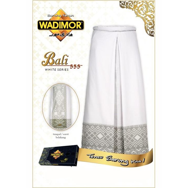 Wadimor Sarung Tenun Bali 555 Putih