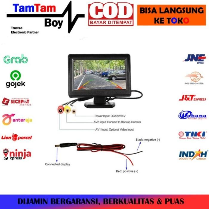 Monitor Mini Rear View Tft Lcd 4.3 Inch Bisa Untuk Tv Satelit Parabola