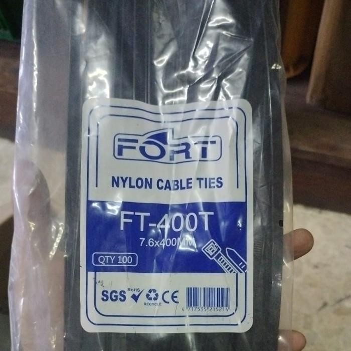 

Kabel Ties Cv 400 Fort 7.6Mm Gemuk Isi 100 Pcs ( Cable Tie / Ties )