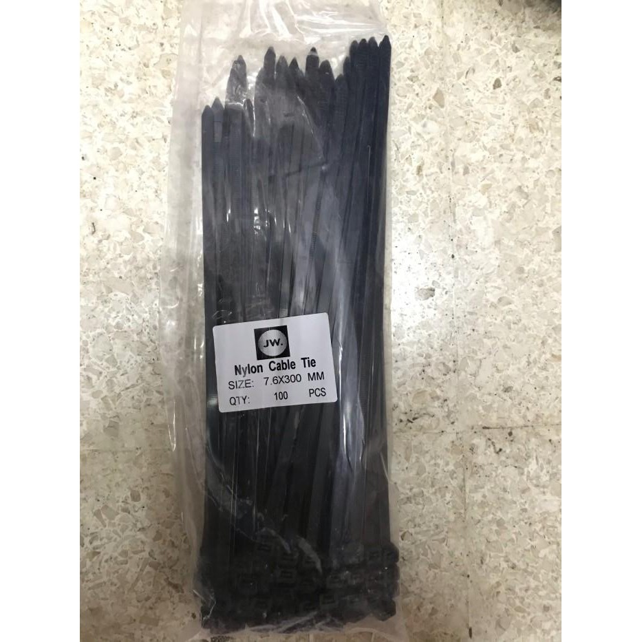 

Kabel Ties / Cable Ties 30 Cm 300 X 7.6 Mm 100 Pcs Ul Standard