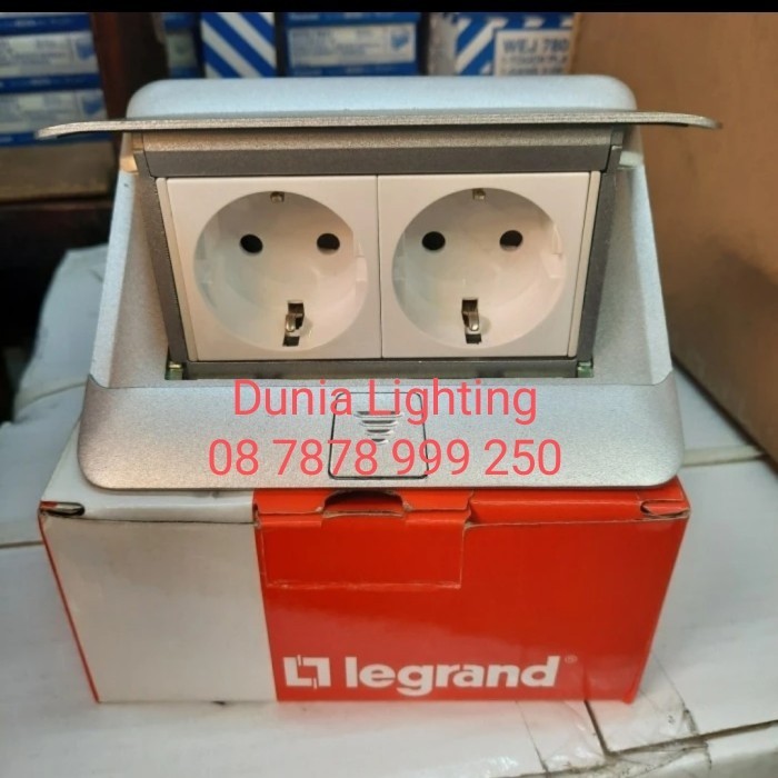 Jual Stop Kontak Lantai Legrand Alumunium Stop Stop Floor Socket Legrand