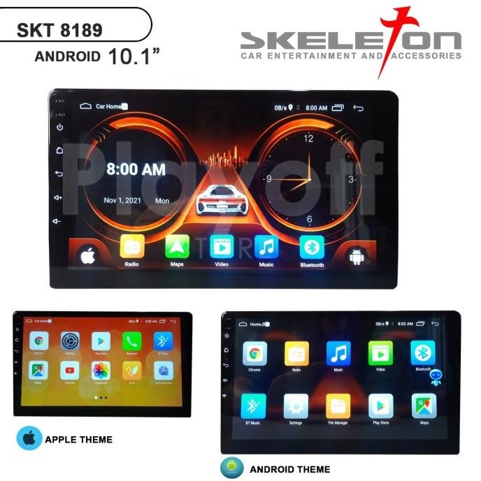 2 din Head Unit Android 10 inch Skeleton 8189 Double Din Bluetooth GPS