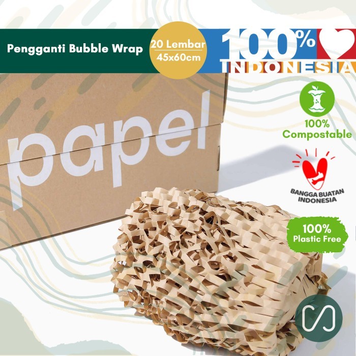 

Papelpack Bubblewrap Kertas Honeycomb Ramah Lingkungan 45X120 Cm