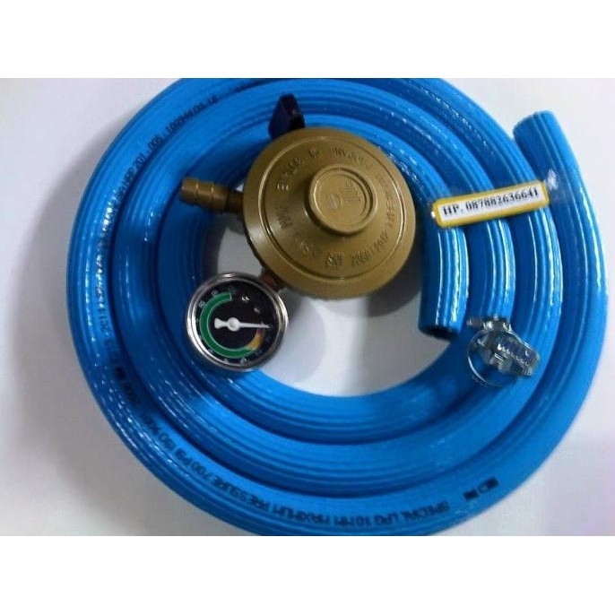 Regulator Matic ZHELGAZ Kopana 138 M Selang LPG 700 PSI Anti Minyak