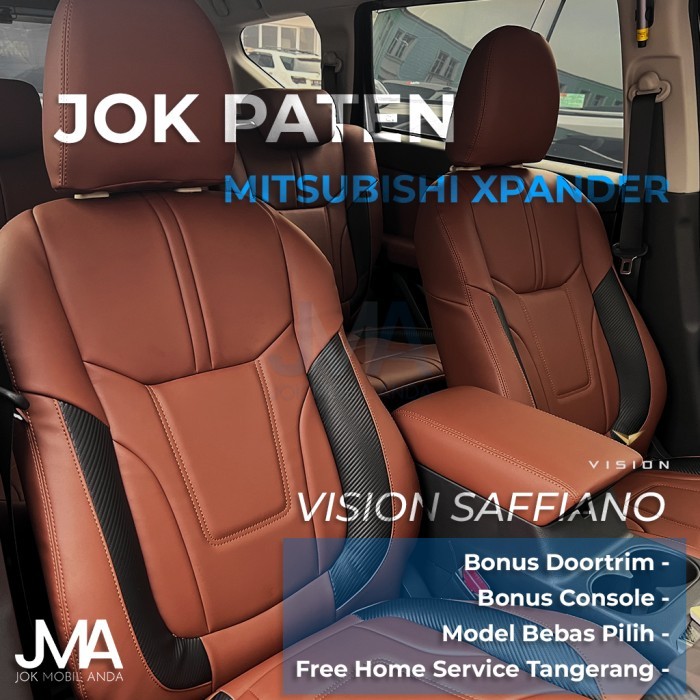 Jok Paten Kulit Mobil Mitsubishi Xpander Vision Saffiano Termurah
