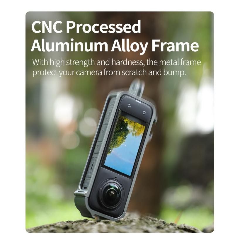 

Sunnylife Aluminum Frame Protective Housing Case Cold Shoe Insta360 X4 Terlaris