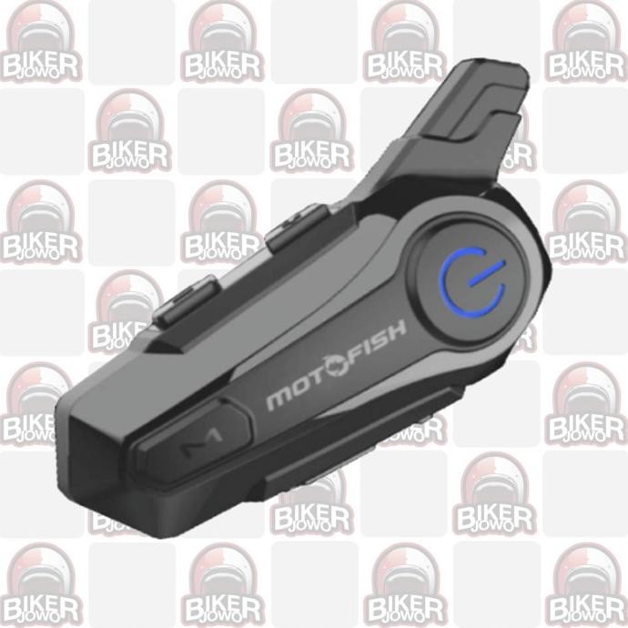 ASLI MOTOFISH E1 INTERKOM MOTOR BLUETOOTH INTERCOM MOTORCYCLE - MODUL SPEAKER MICROPHONE CLAMP KIT