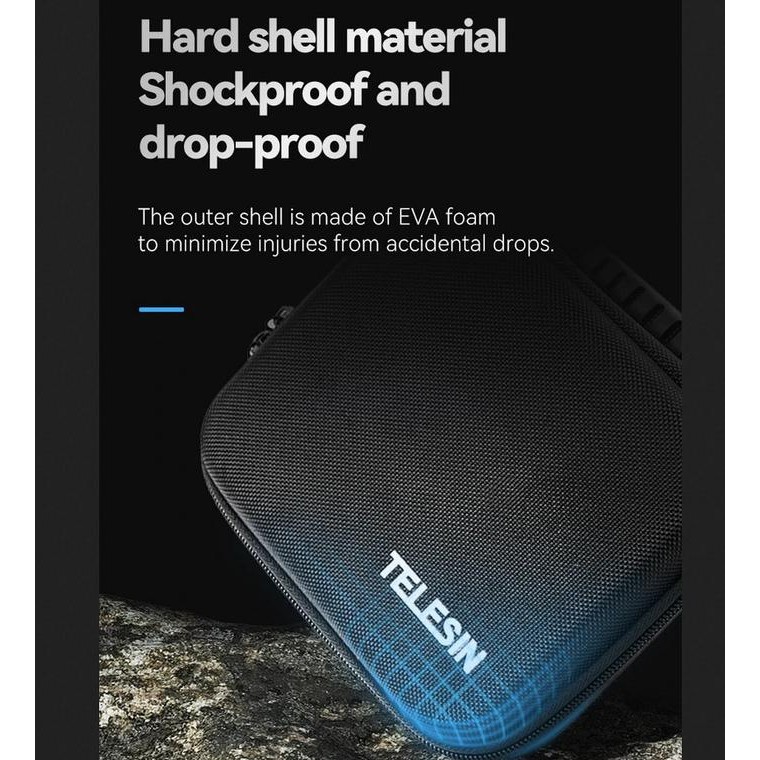 

Telesin Eva Storage Bag For Dji Pocket3 Hard Storage Carrying Case Terlaris