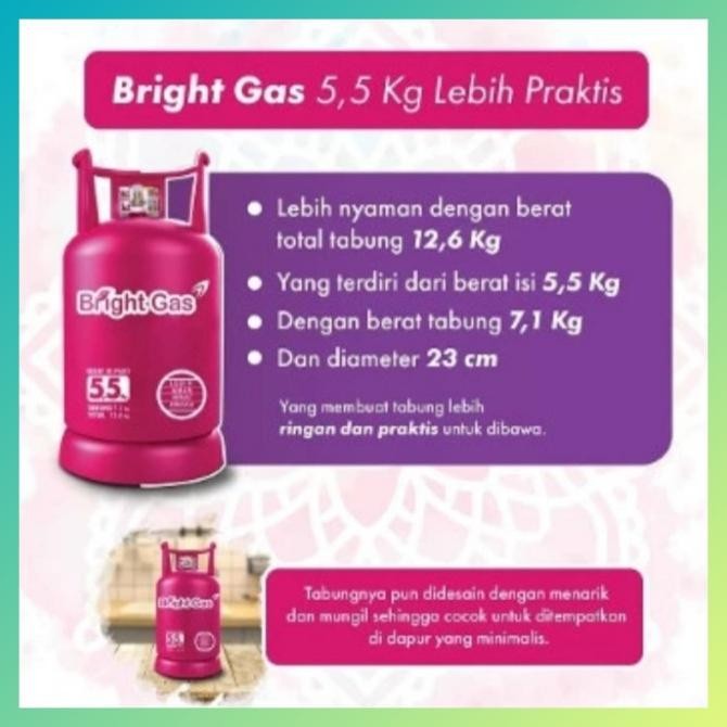 Tabung Gas 5,5 KG Bright Gas