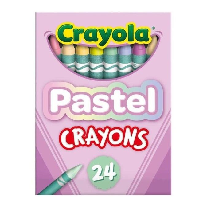 

Crayola Isi 24 Non Toxic Pastel Crayons