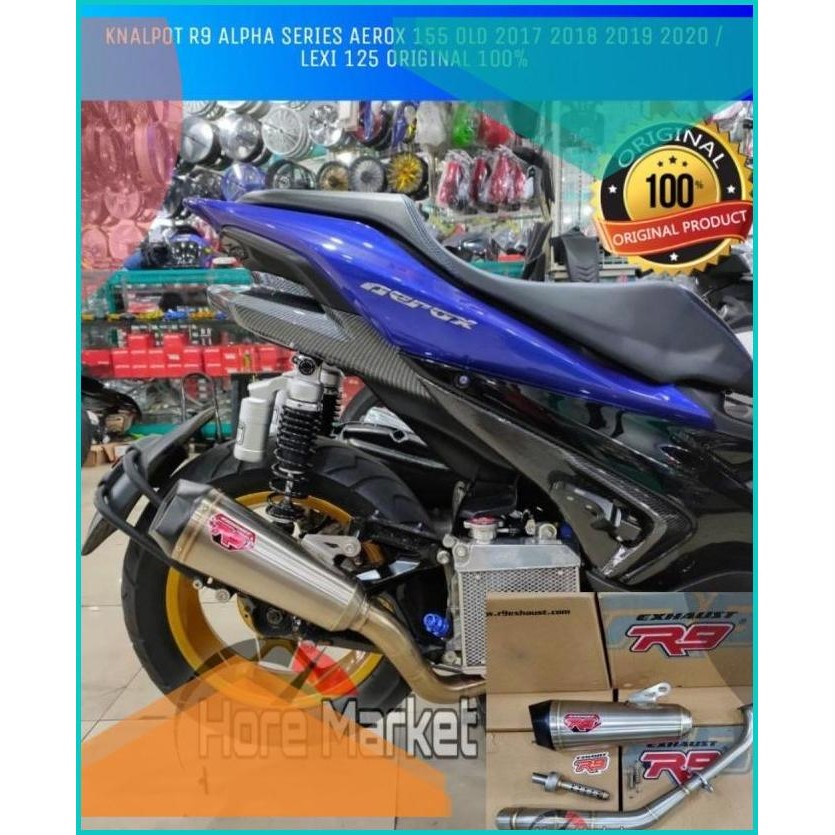 KNALPOT R9 ALPHA SERIES / KNALPOT R9 AEROX 155 ALPHA SERIES AND LEXI 0