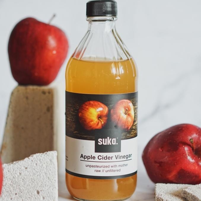 

Suka - Apple Cider Vinegar with Mother / Cuka Apel (475ml) [terbaik]