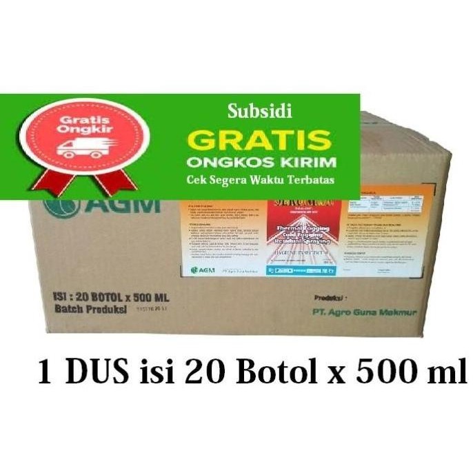 1 DUS Seruni 100EC obat fogging anti nyamuk. Isi 20 botol x 500 ml.