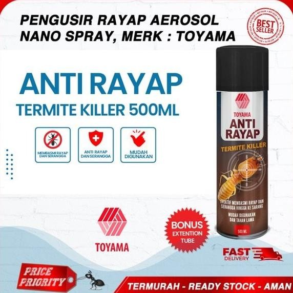 Pembasmi Rayap Aerosol Obat Anti Rayap Tembok Spray Racun Rayap 500ml