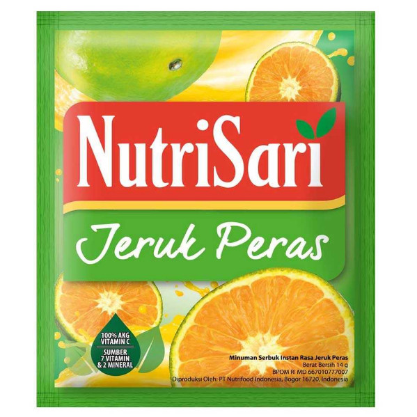 

Nutrisari Jeruk Peras 1 Renceng Isi 5 Original Asli