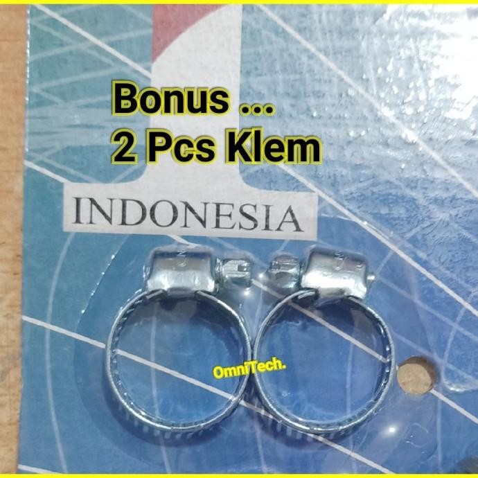 Selang Regulator Gas Meter LPG Elpiji SNI 3kg & 12kg + Klem 3 kg 12 kg