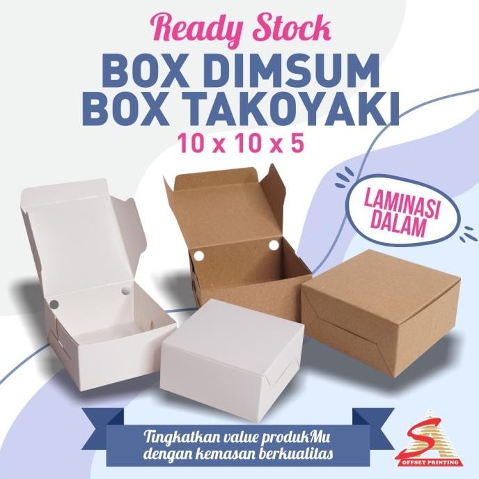 

Bayar Tempo! Box Takoyaki/Dus Takoyaki/Box Dimsum/Dus Dimsum/Snack Box 10x10x5