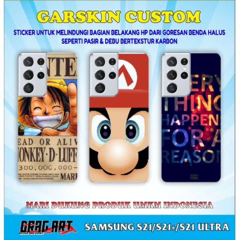 

Wrap* A Plus Wrap Skin Stiker Garksin CUSTOM Gratis (2pcs)