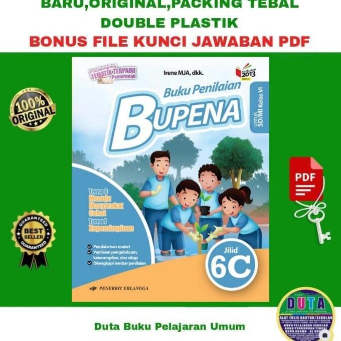 

BOOM SALE BUKU BUPENA ERLANGGA KELAS 6 SD KURIKULUM 2013 / BUPENA 6C