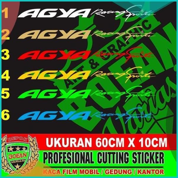 Cutting sticker AYLA AGYA STICKER KACA DEPAN 07D35Z4 limited