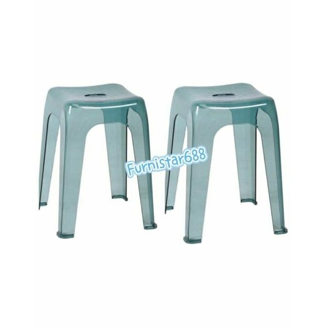 KURSI BASO BENING OLYMPLAST TRANSPARANT CRYSTAL STOOL / KURSI CAFE