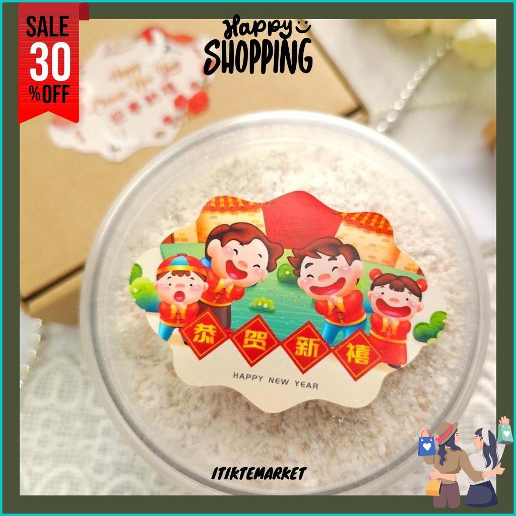 

Sticker Stiker Chinese New Year / Tahun Baru / Sincia / Gong Xi Fa Cai / Imlek Gift Wishes Isi 12Pcs Murah