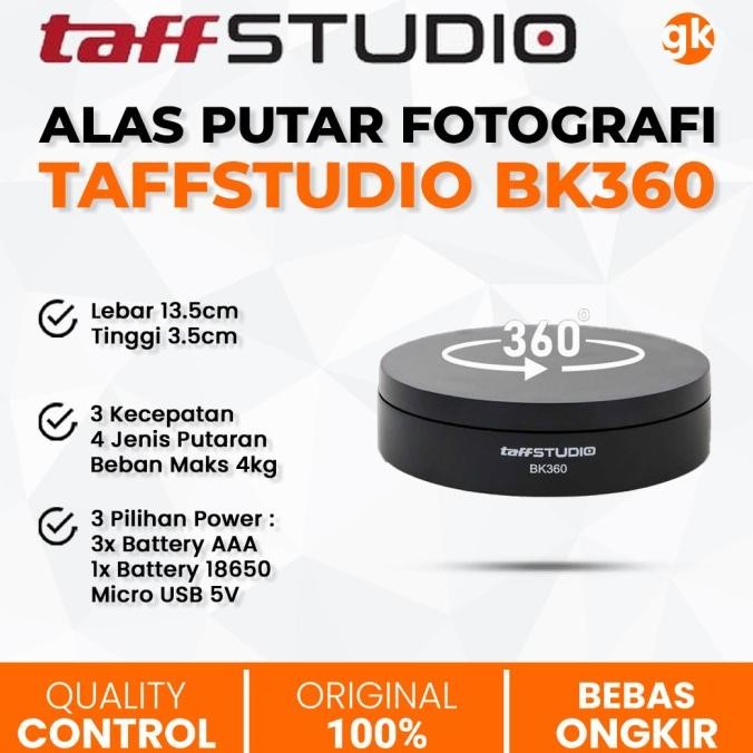 

Sale Taffstudio Alas Putar Fotografi Bk360 Stand Base Rotating Display 13Cm