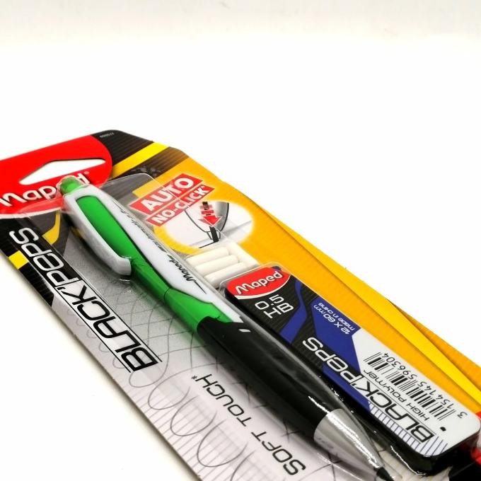 

HOT 2025 !! Pensil Mekanik Maped Black Peps 0.5 No Click