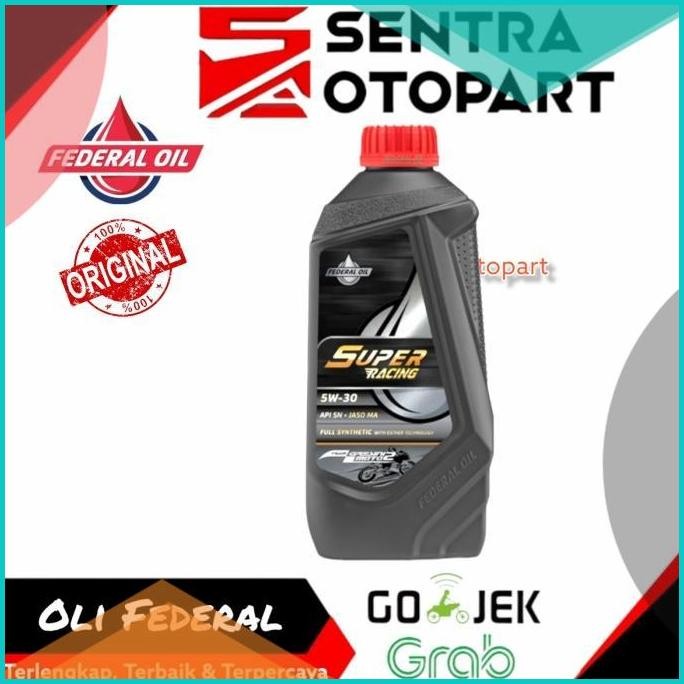 Oli federal super racing 5w 30 versi gresini moto 2 07D35Z4 readystock