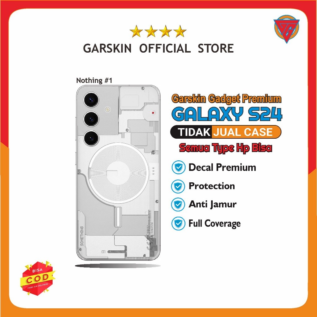 

Wrap* Galaxy S24 Wrap Skin Stiker Garksin CUSTOM Gratis (2pcs)