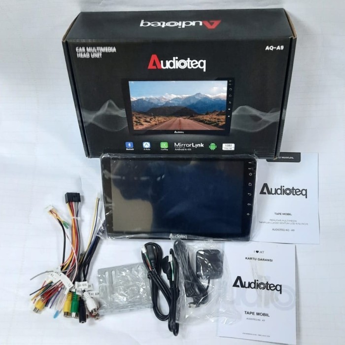 head unit android 9 inch audioteq ram 2/32gb