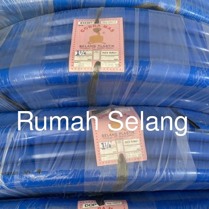 Selang Dop Cobra Mas 1 1/4 Inch Rollan / Selang Air 1 1/4 Inci Bagus