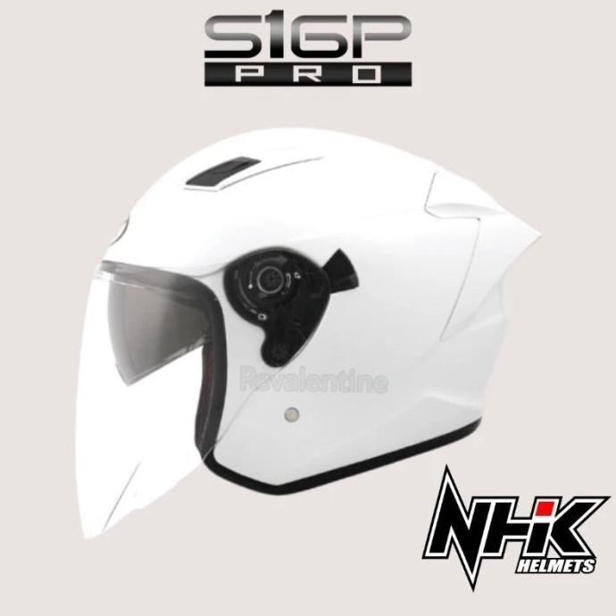 Ready NHK S1 GP PRO PLUS STARWHITE ORIGINAL | HELM HALF FACE NHK S-1 PLUS