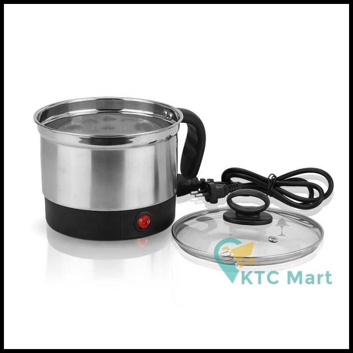 Ktcmart - Panci Listrik 1,6 L / Panci Listrik Masak Sup Mie Stainless