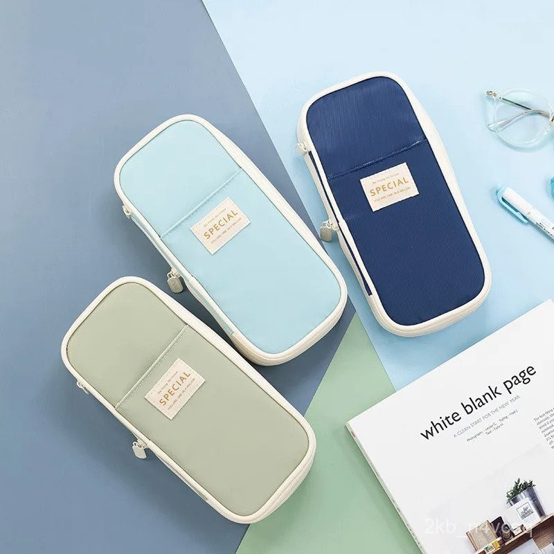 

Retractable Pencil Case purple Large Capacity Pencil Box pink pencil case Multifunctional Stationery Box IYVX