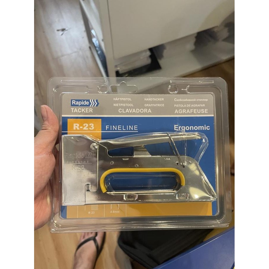 

Staples Gun R23 Rapide - Staples Tembak Manual - Gun Tacker - Stapler Original Dan Terpercaya