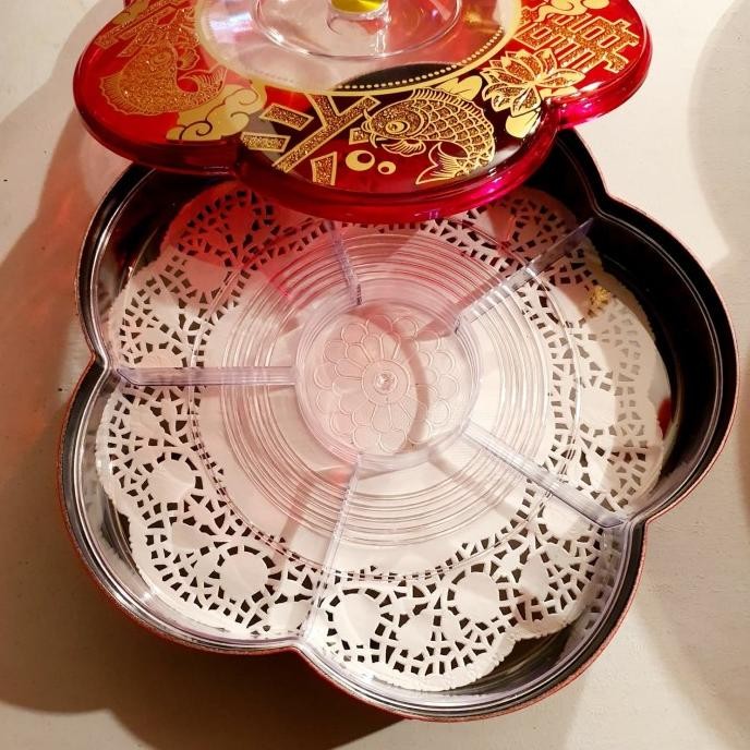 

acc Tempat Permen Imlek Merah Kado Imlek Murah Hiasan Box Kue Pajangan