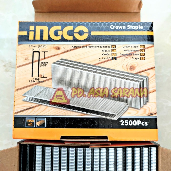 

[U35] Crown Staple 35mm INGCO / Isi Steples Stapler Nailer U 35