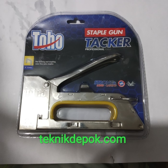 

Staple Gun Tacker 8 mm TOHO Staples Besar Alat dekorasi Alat Jok Motor